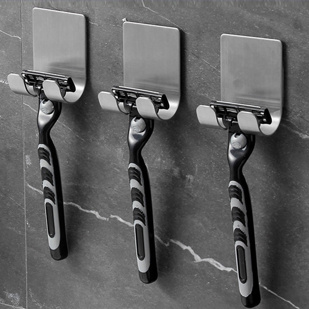 1PC Stainless Steel Razor Holder Wall Men Shaving Shaver Shelf
